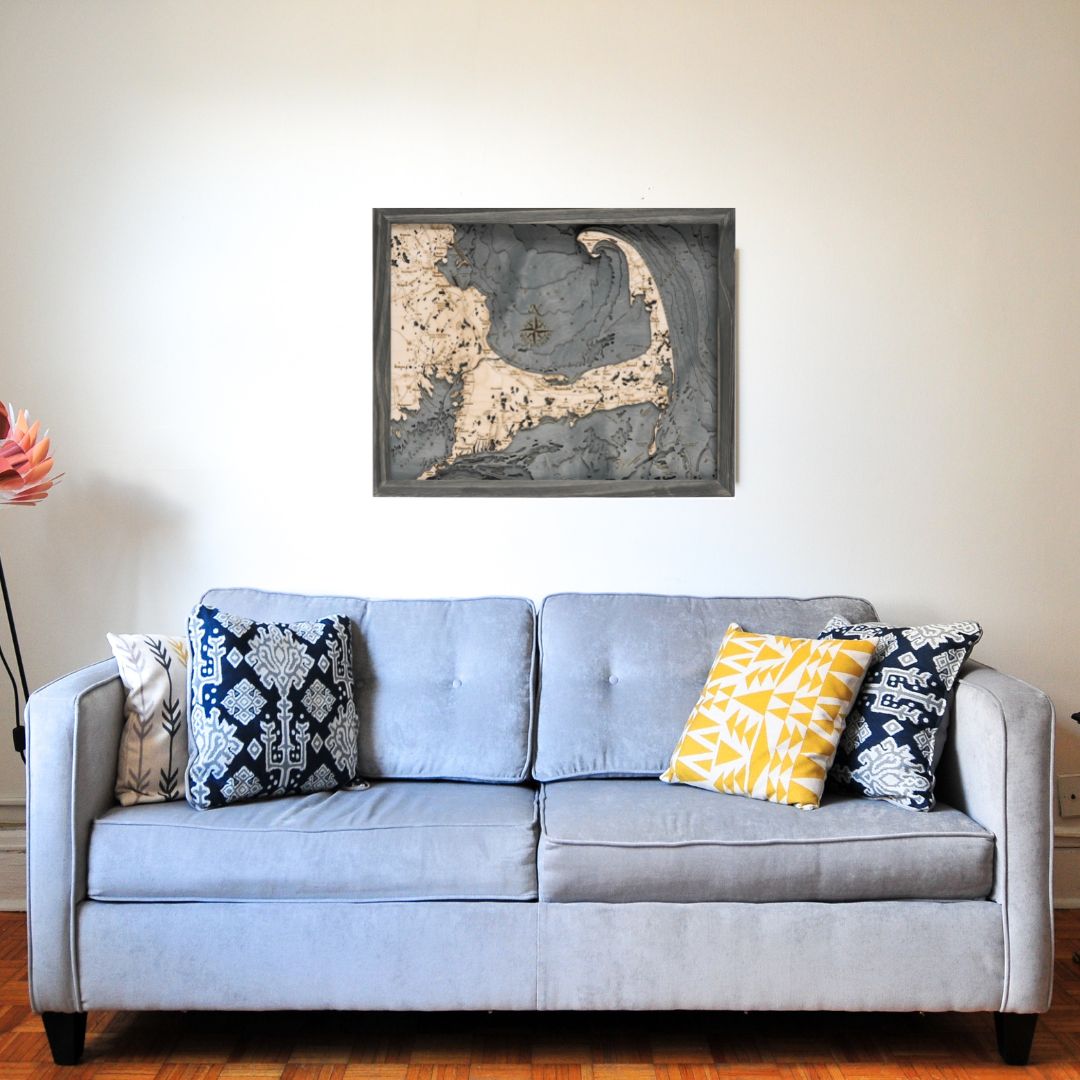 Cape Cod Wood Chart Map
