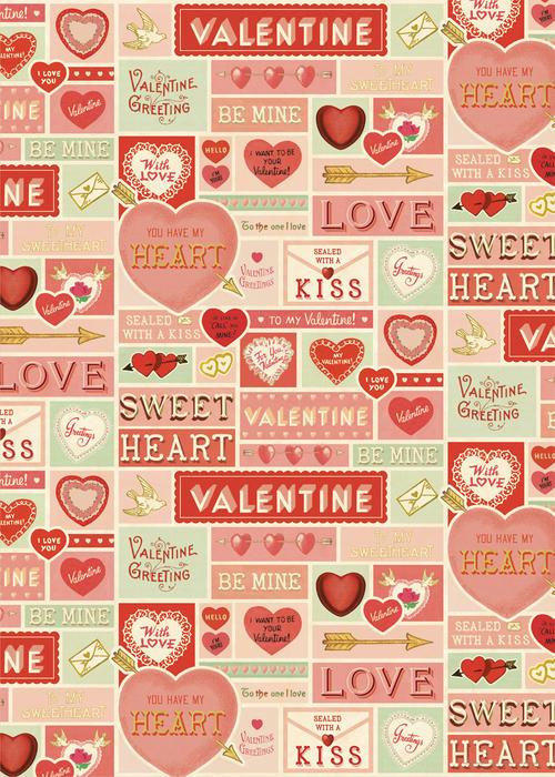 Valentines Day Poster Scroll