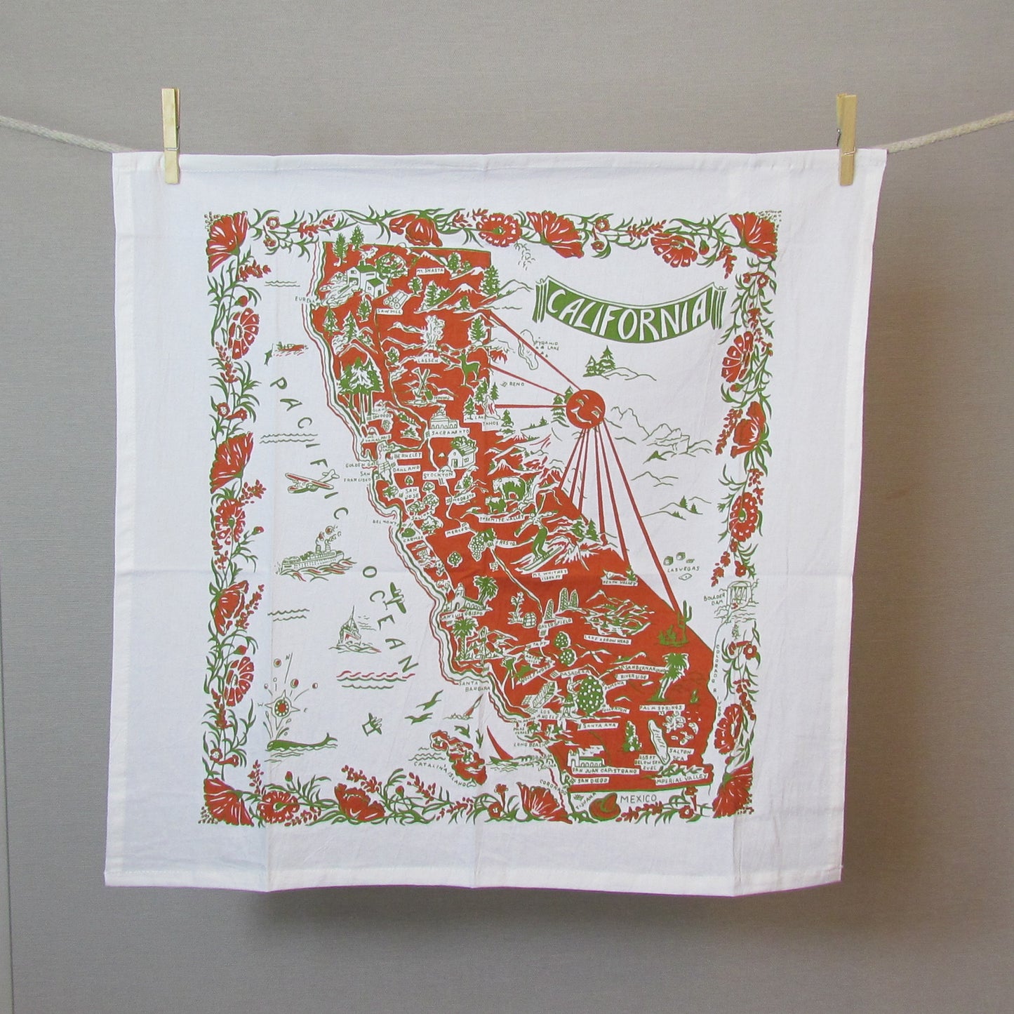 California Vintage Kitchen Towel