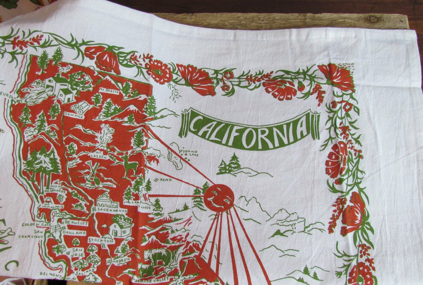 California Vintage Kitchen Towel