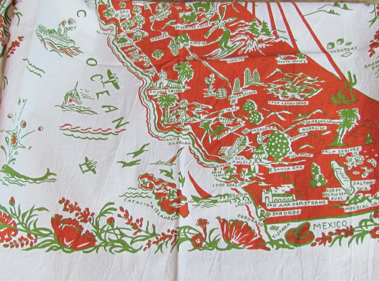 California Vintage Kitchen Towel