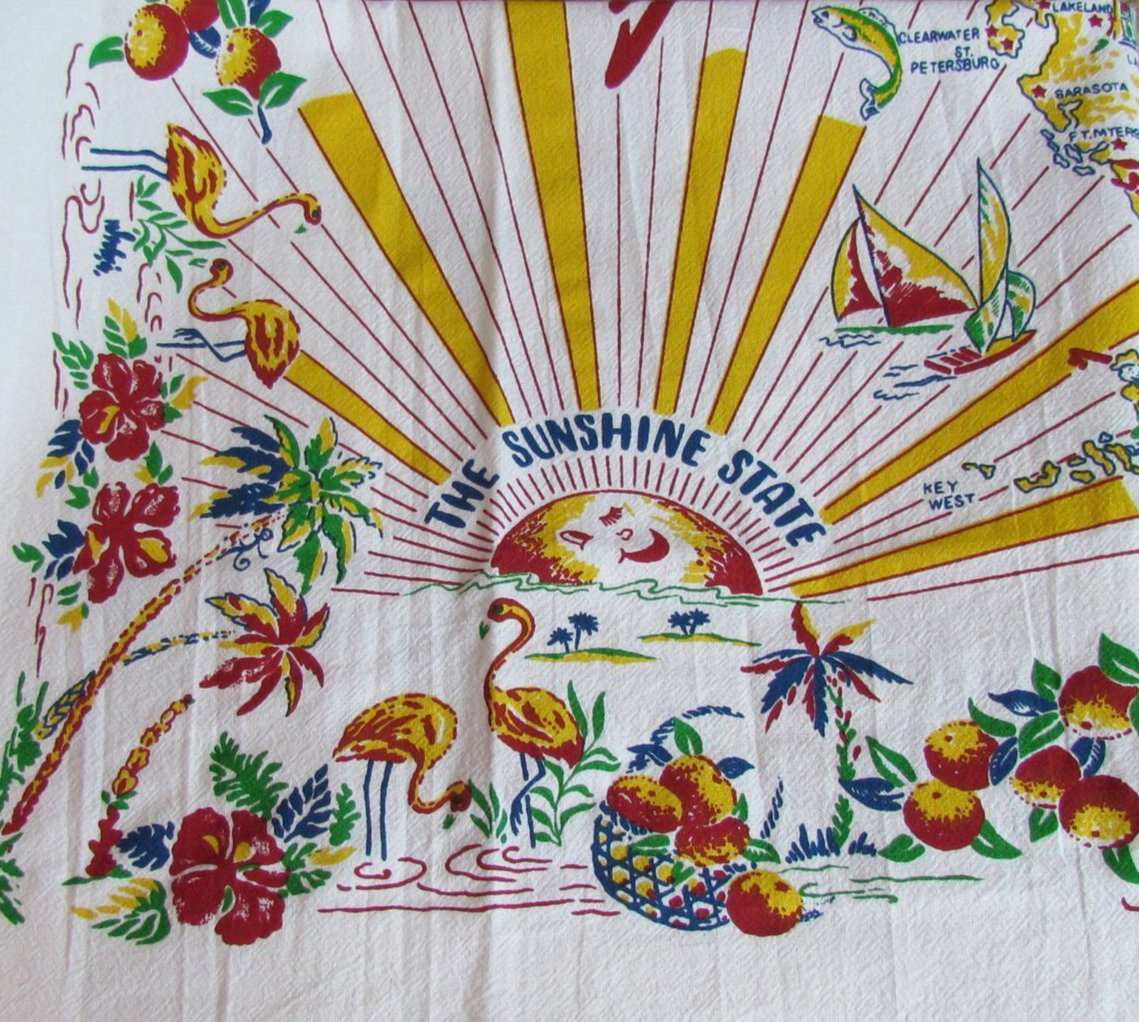 Florida Vintage Kitchen Towel