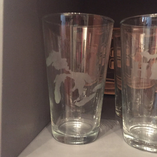 Michigan Drinking Glass