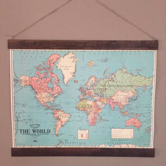World Map Poster Wall Hanging