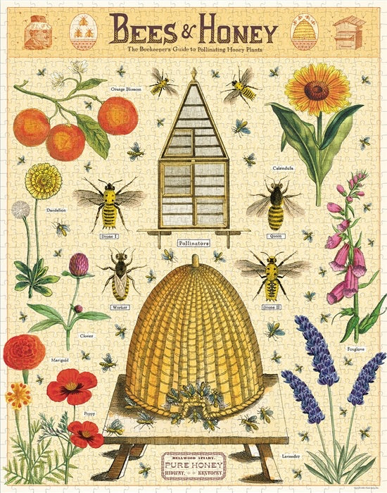 Bees & Honey Vintage Puzzle