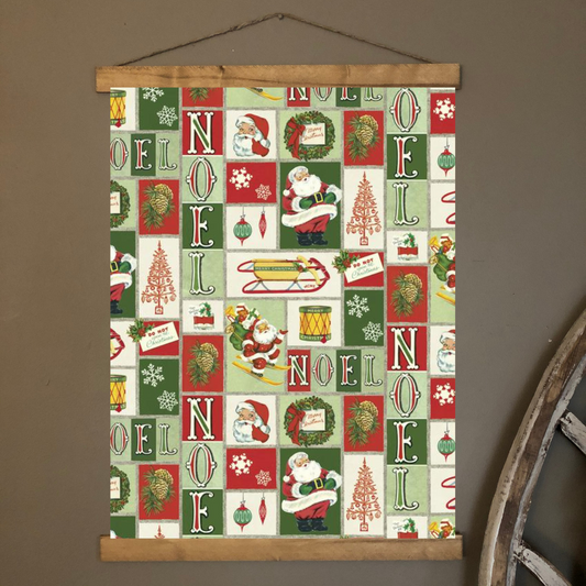Santa Collage Wall Hanging
