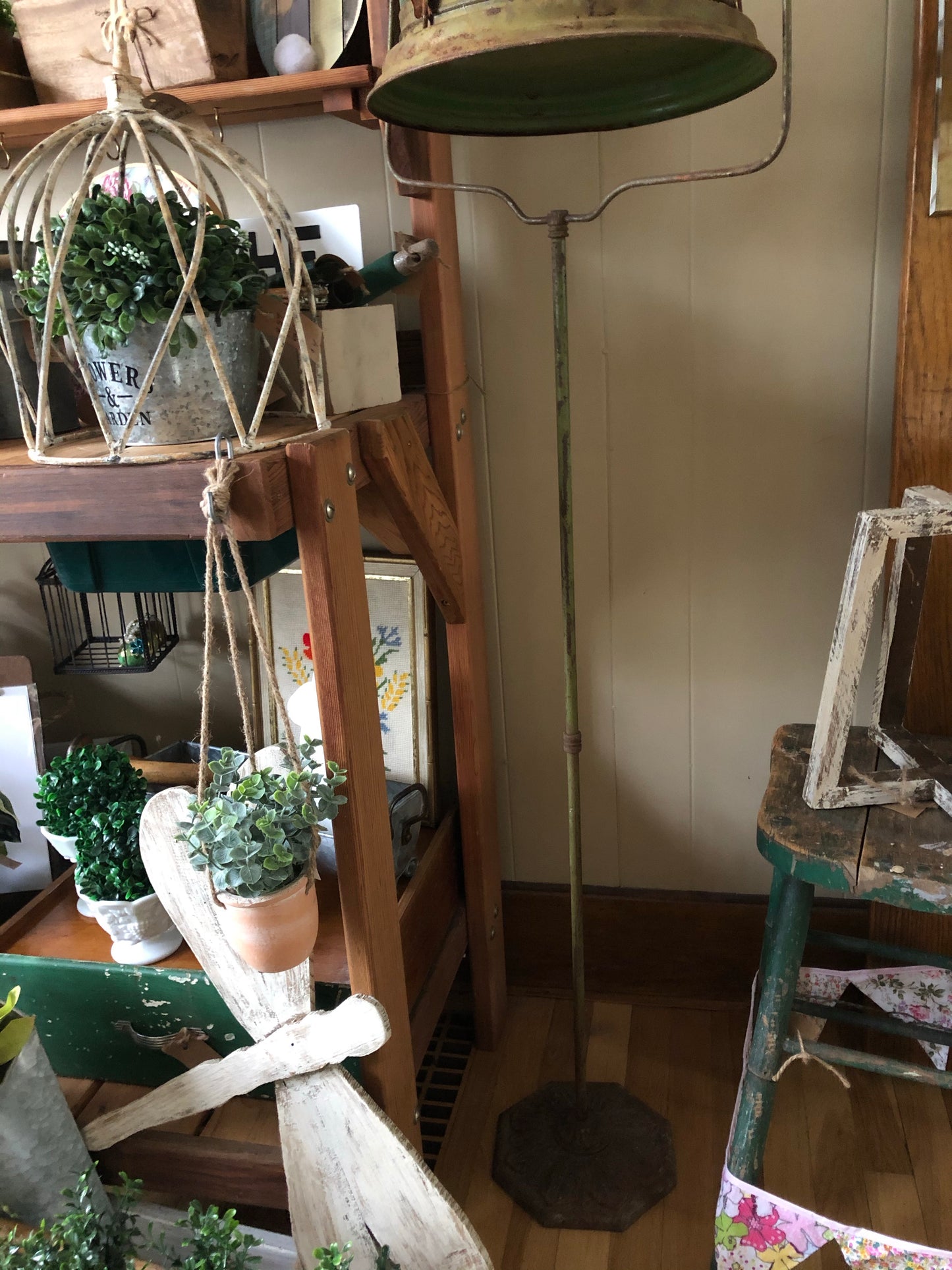 Vintage Bird Cage with Stand