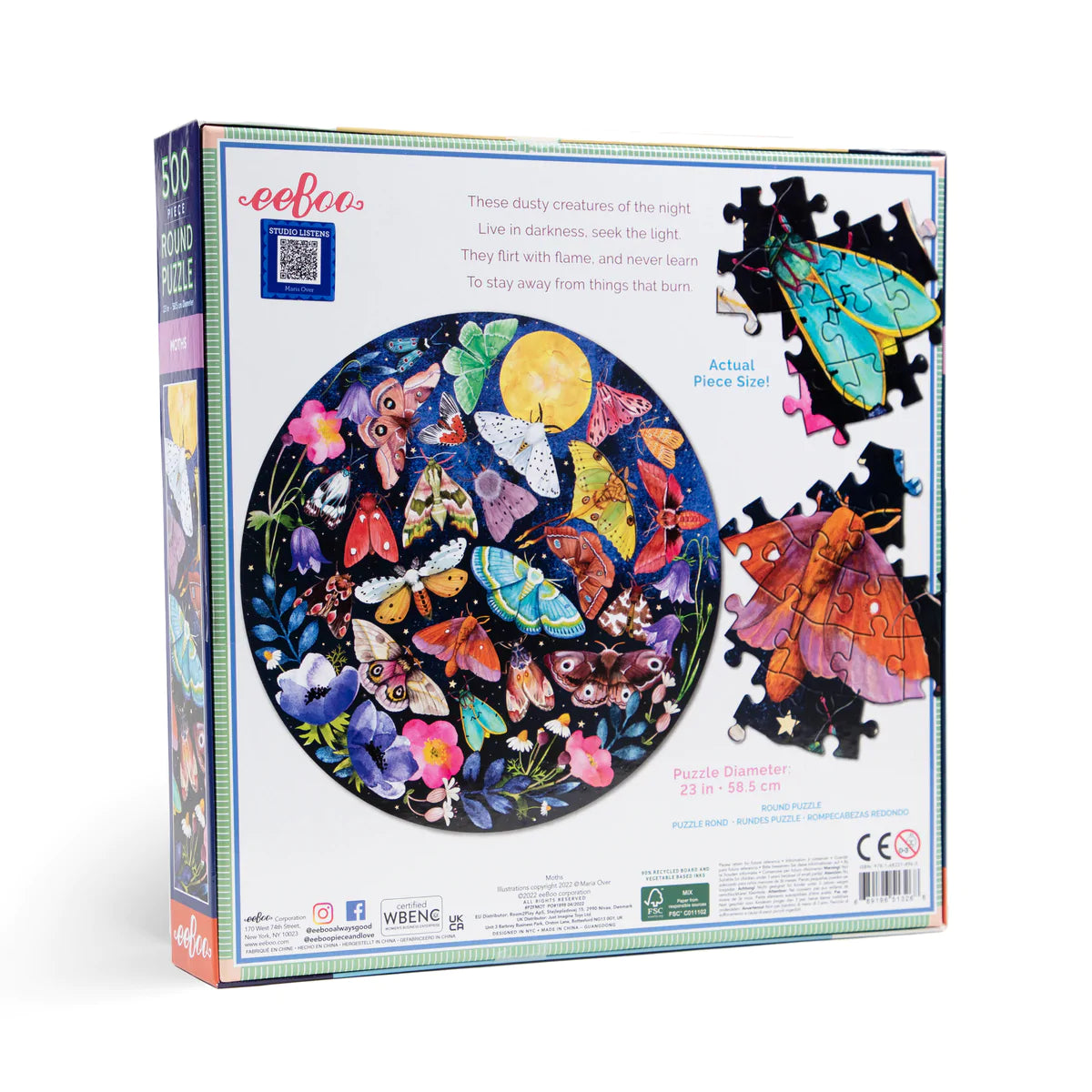 Moths Round Puzzle
