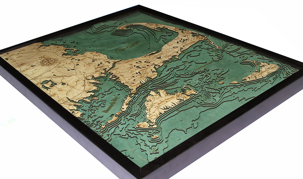 Cape Cod Wood Chart Map