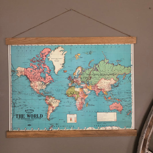 World Map Poster Wall Hanging
