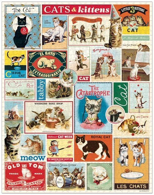 Cats and Kittens Vintage Puzzle
