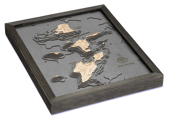 Bass Islands and Put-in-Bay Wood Map Art