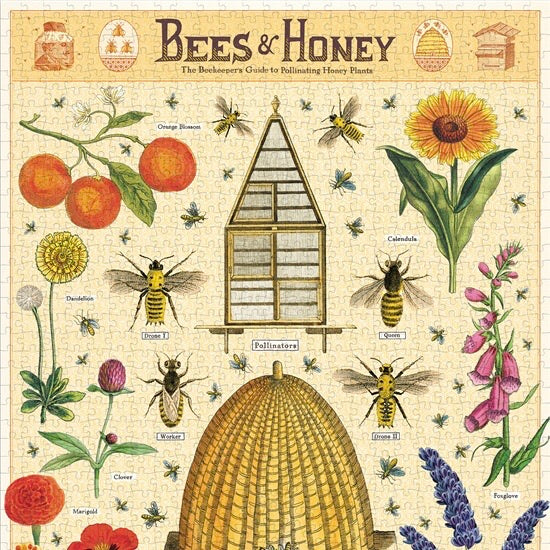 Bees & Honey Vintage Puzzle