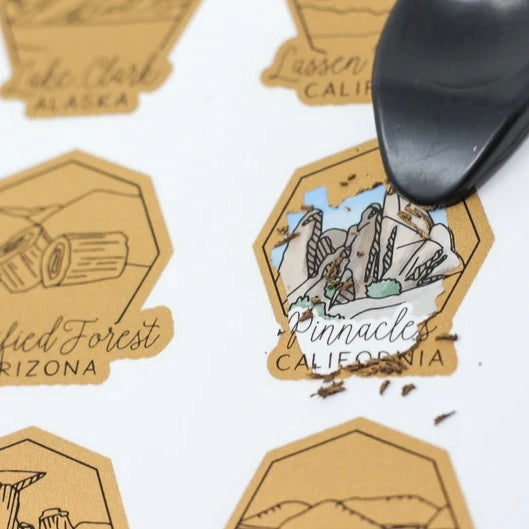 National Parks Scratch Off Poster
