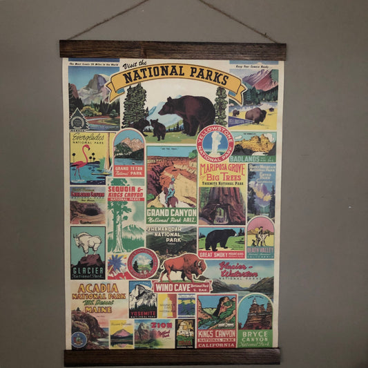 National Parks Poster Wall Hanging