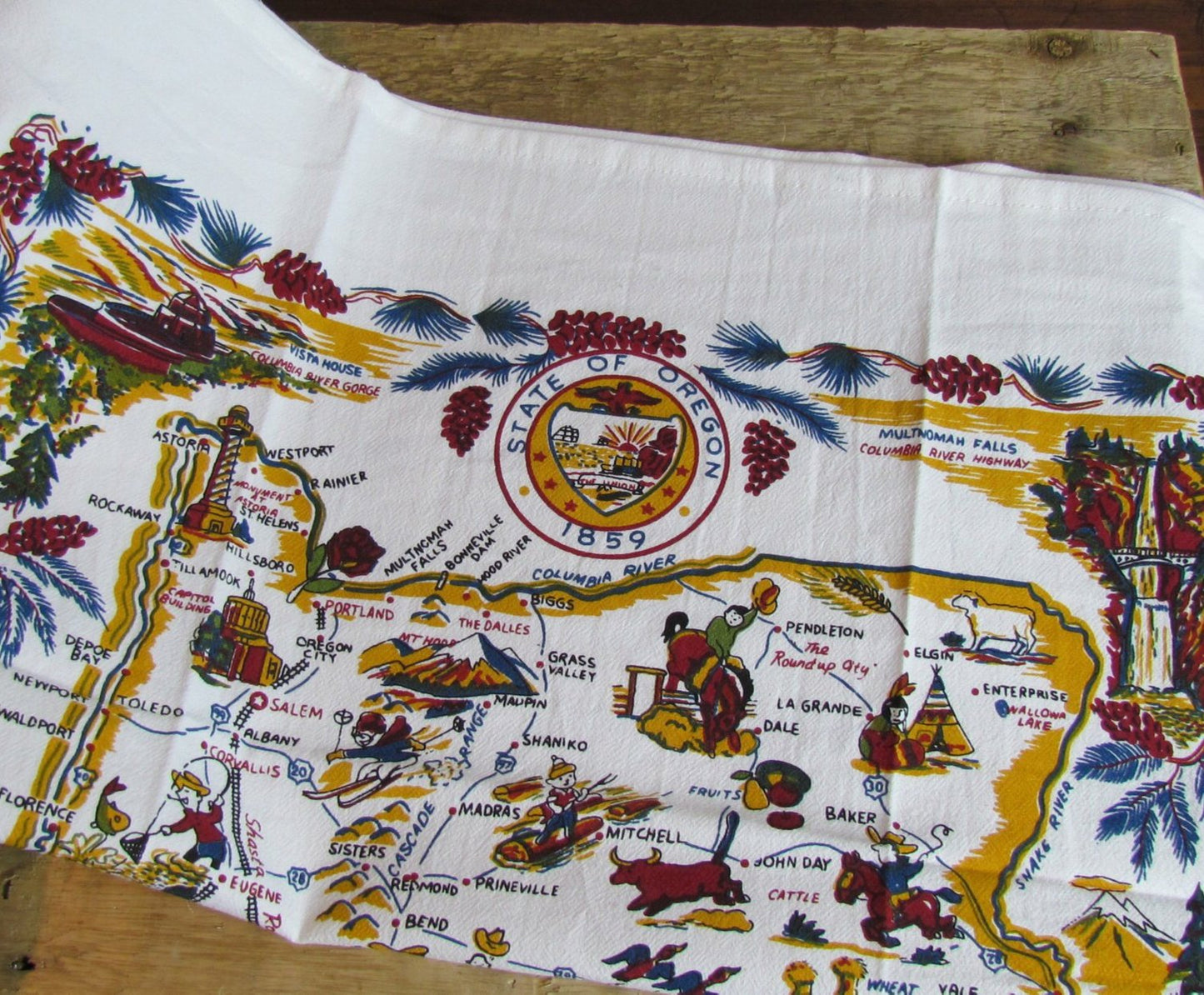 Oregon Vintage Kitchen Towel
