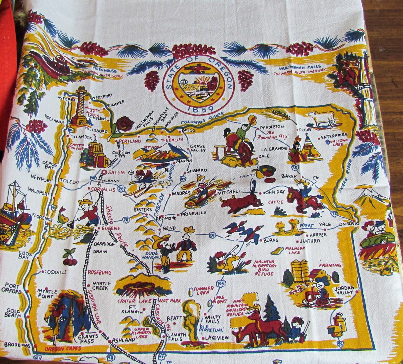 Oregon Vintage Kitchen Towel