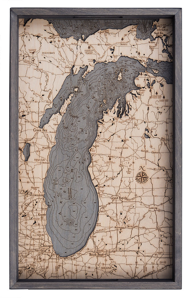 Lake Michigan Serving Tray