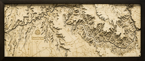 Grand Canyon Topography Chart