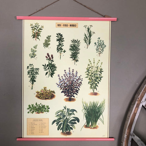 Herbs Poster Wall Hanging