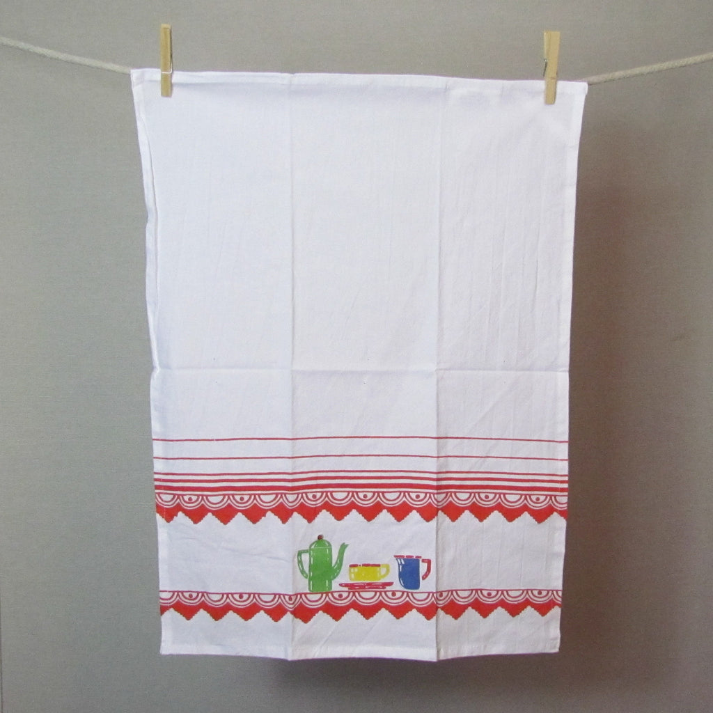 '50s Vintage Kitchen Towel | Retro Kitchen Towel | Kitchenware ...