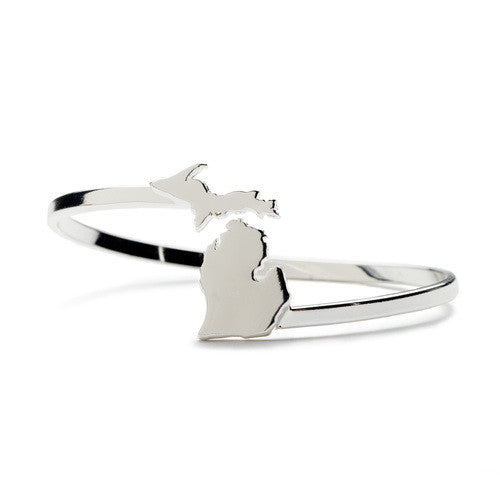 Michigan Bangle Bracelet - Silver