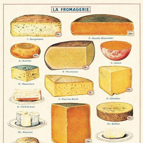 La Fromagerie Cheese Poster Scroll