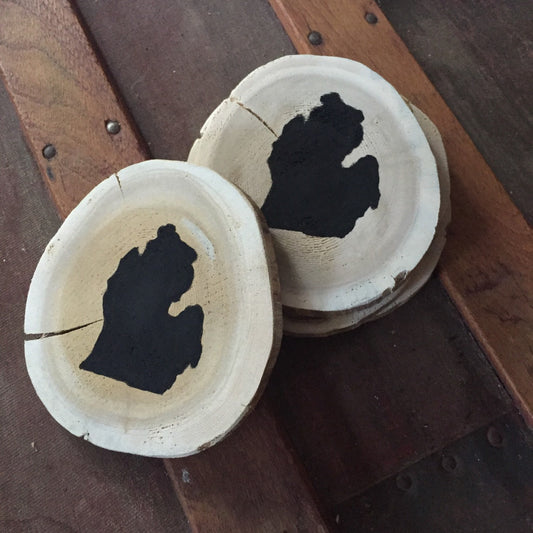 Michigan Wood Cedar Coasters