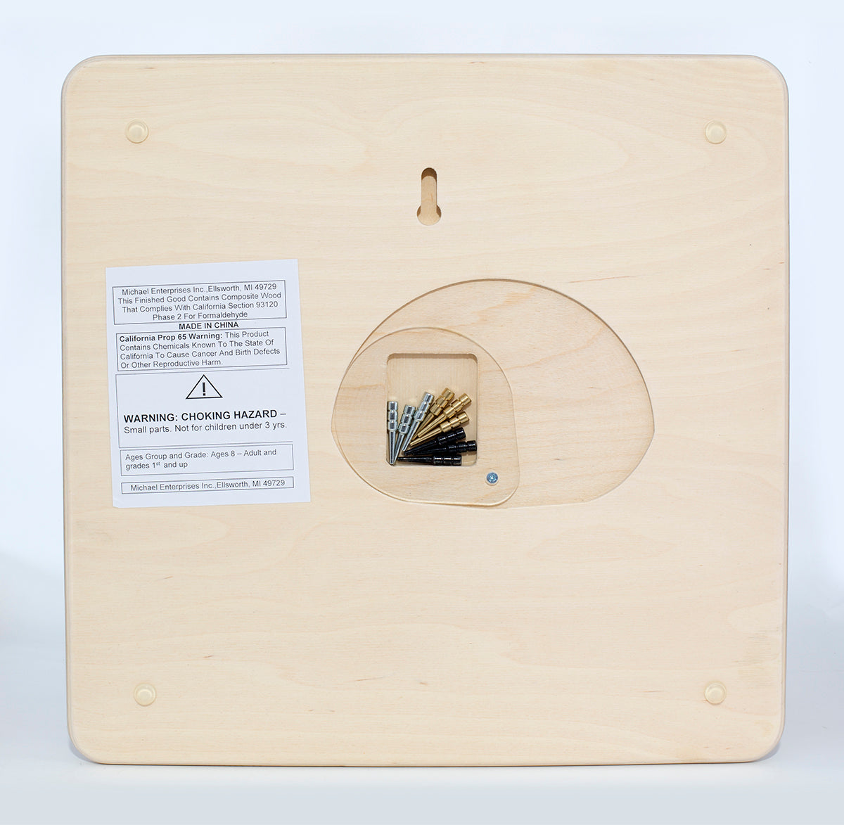 Great Lakes Cribbage Board - Back
