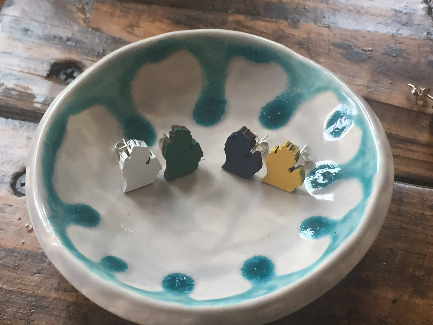 Michigan Wood Earrings - U of M