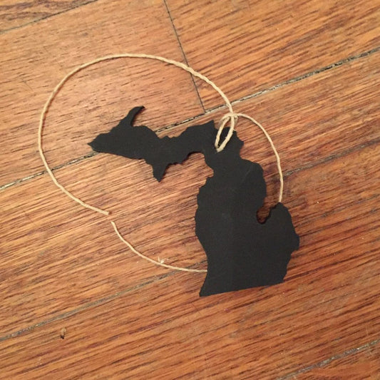 Michigan Chalkboard Gift Tag