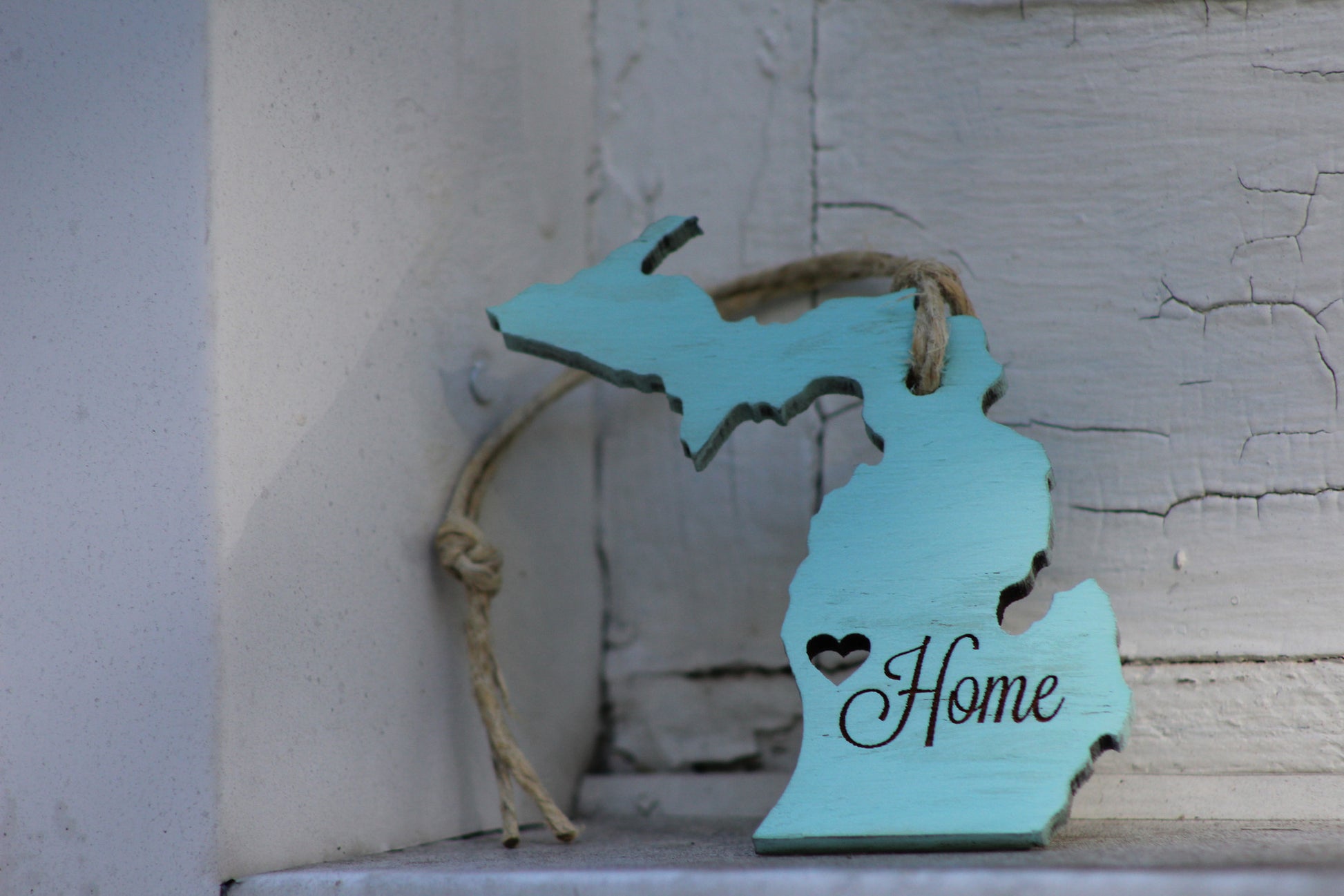 Michigan Christmas Ornament - Blue