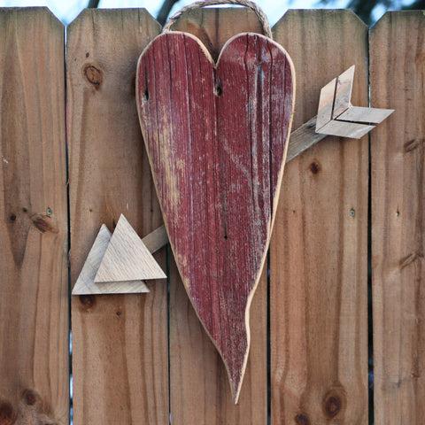 Barn Wood Heart Sign