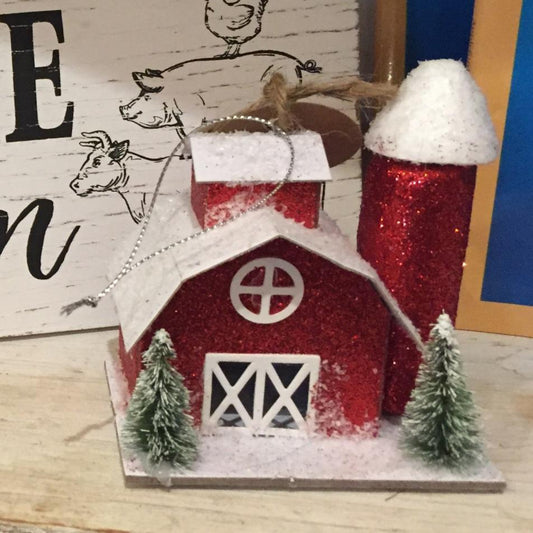 Red Barn Ornament