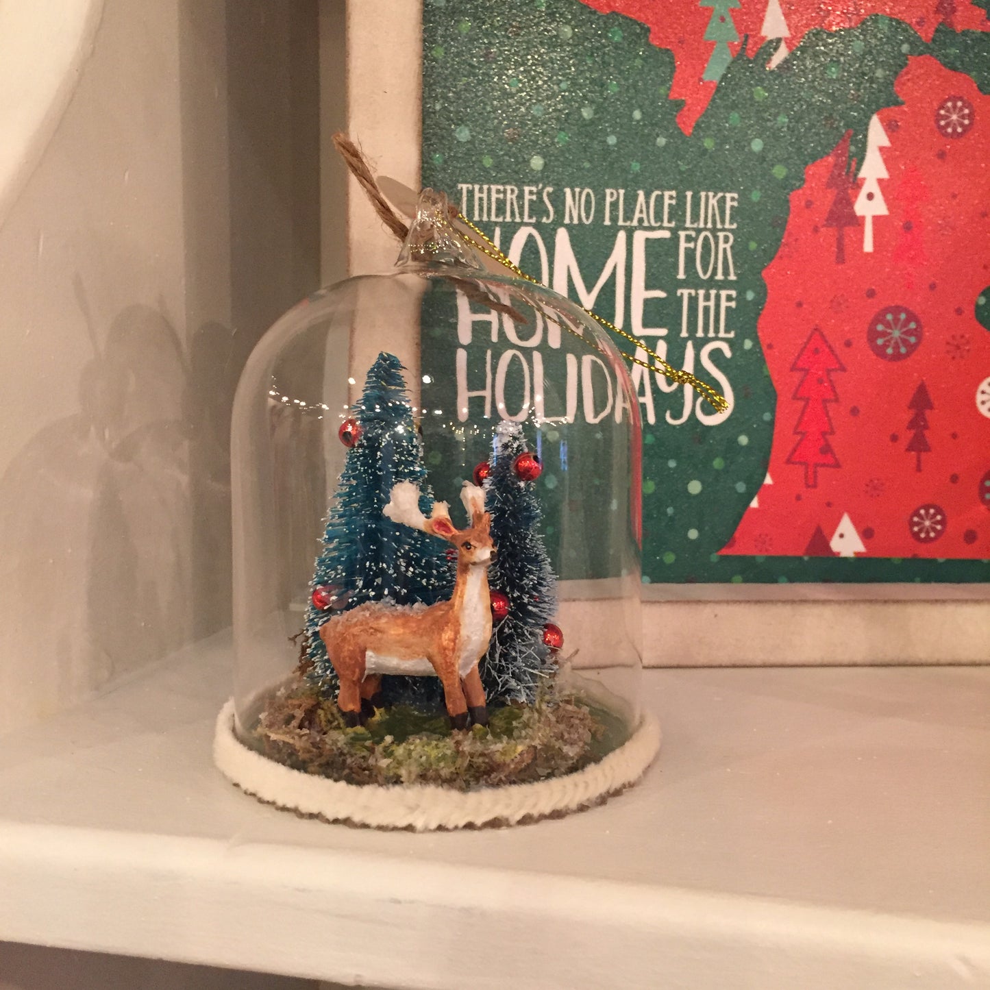 Bottle Brush Cloche Ornament