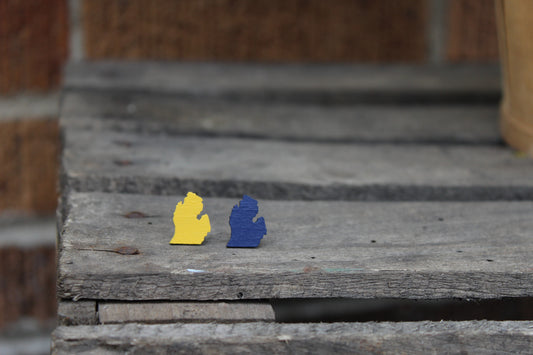Michigan Wood Earrings - U of M