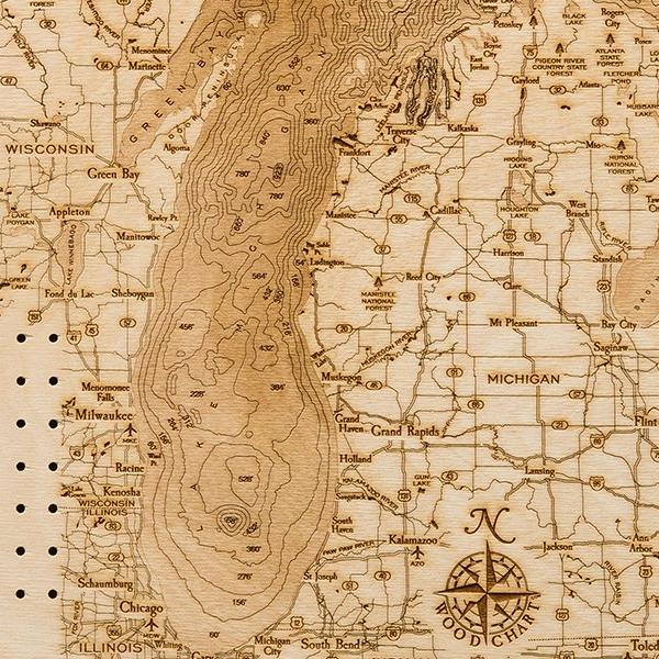 Lake Michigan Cribbage Board