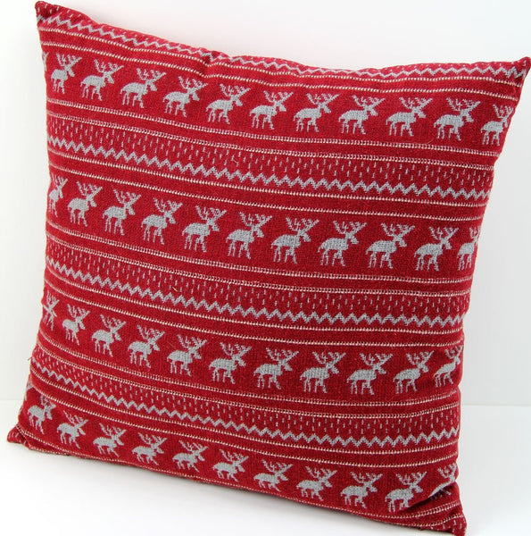 Nordic Moose Print Pillow