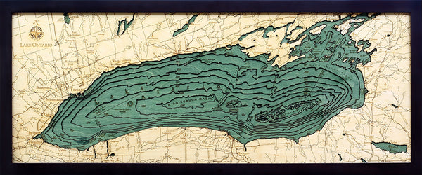 Lake Ontario Water Depth Wood Chart