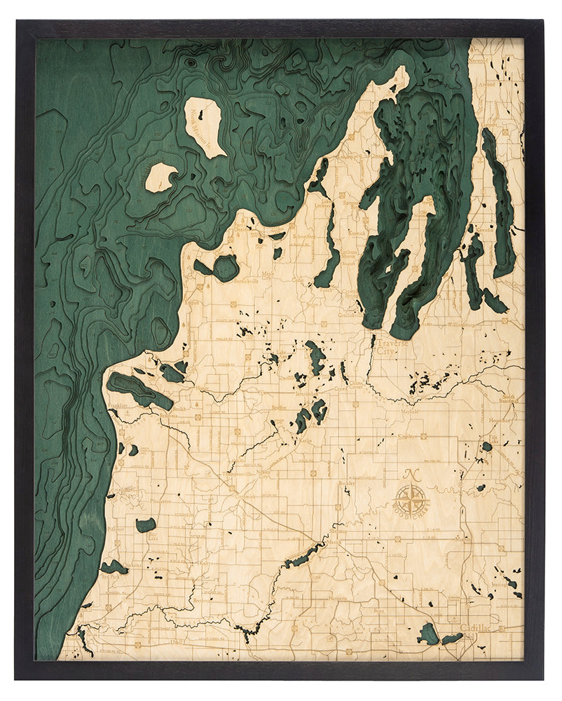 M22 Route Michigan Wood Chart
