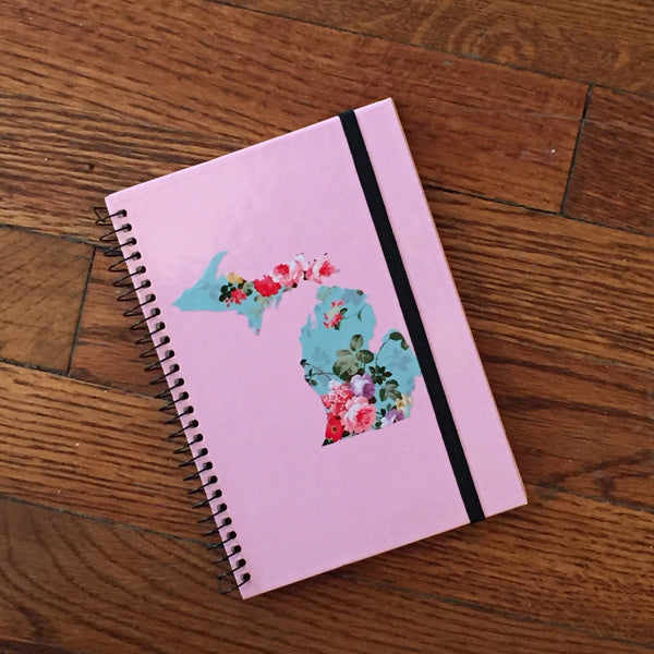 Michigan Notebook - Vintage Pink