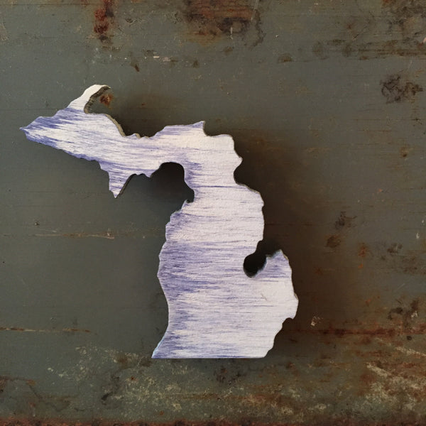 Hand Painted Michigan Magnet