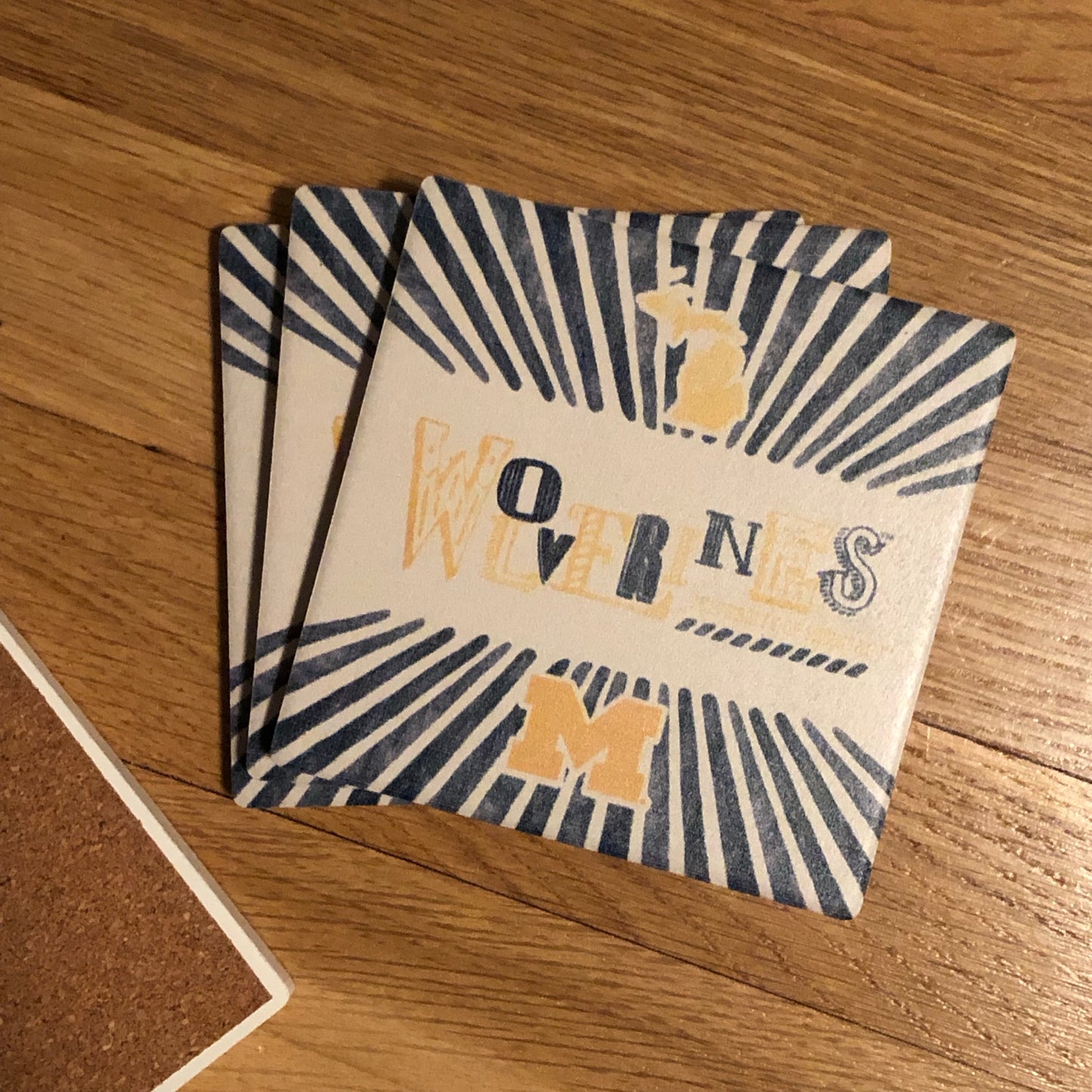 Michigan Wolverines Coasters