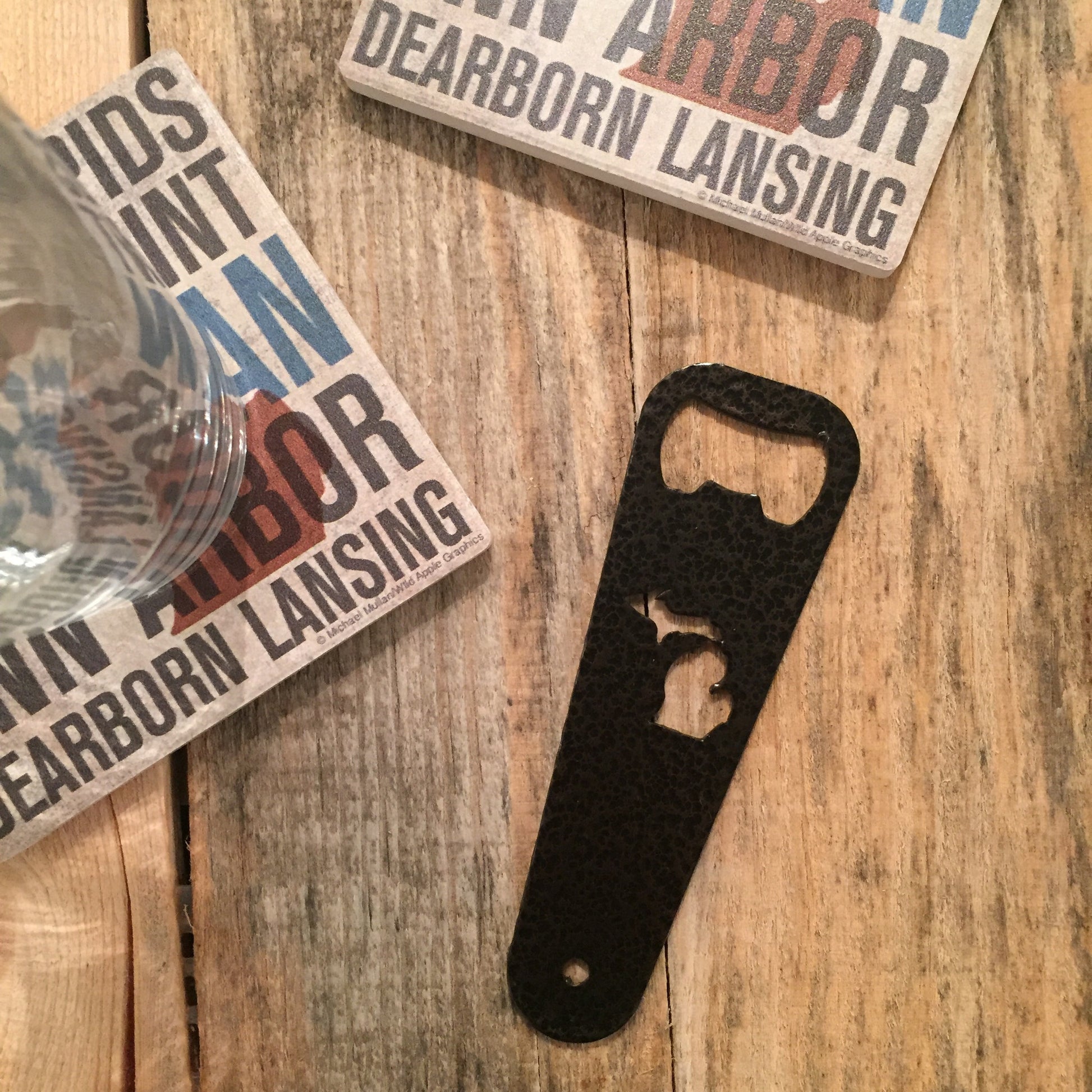 Michigan Bottle Opener - Copper Vein