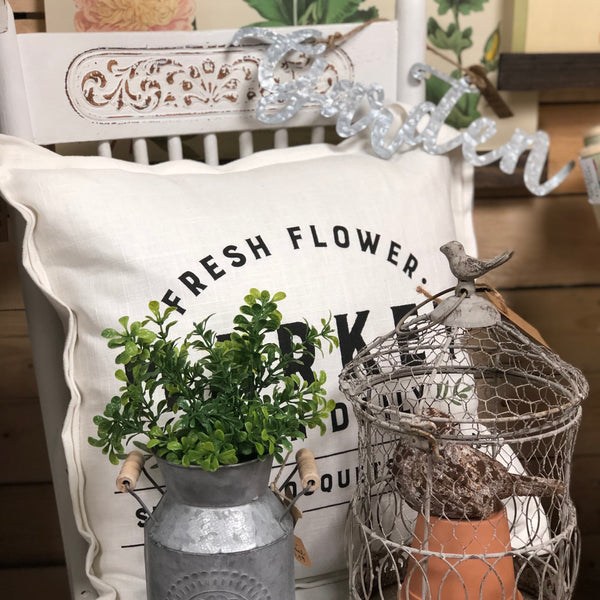 Fresh Flower Market Pillow