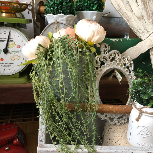 Galvanized Wall Planter