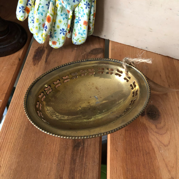 Vintage Brass Soap Dish