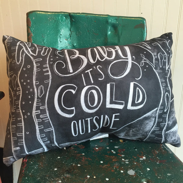 Holiday Chalkboard Pillow