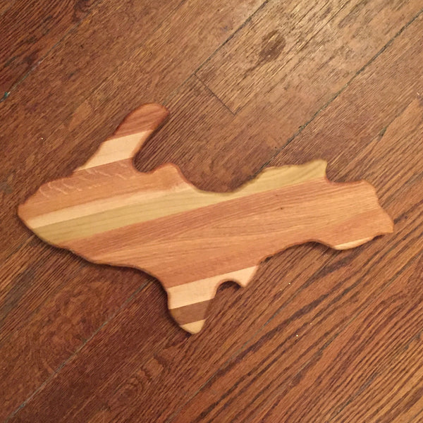 Michigan Wood Cutting Board - Upper Peninsula