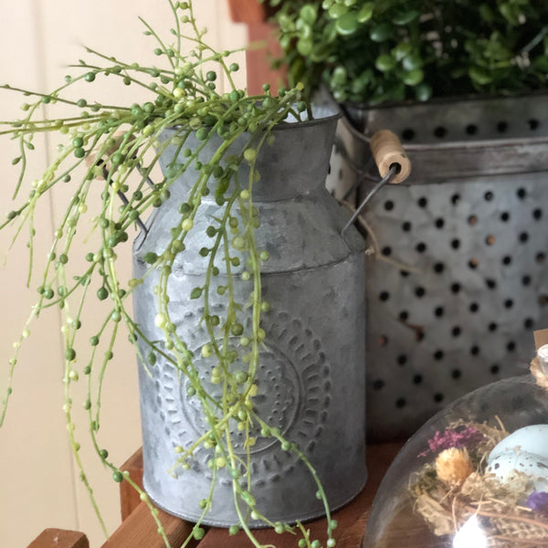 Farmhouse Tin Milk Jug